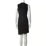 Helmut Lang 631  Leather Sleeveless Dress Size 4 Color Black Photo 3