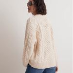 Madewell Cable Knit Oversized Cream Sweater Photo 3