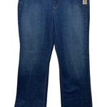 DKNY JEANS Womens Blue So-Low-Lita Low Rise Slim Leg Jeans Size 12R Boot Cut Photo 0