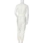 New Look Jumpsuit Womens 4 White Crop Neutral Minimalist Preppy Clean Girl Photo 3