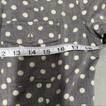 Kut From The Kloth  Grey Chambray Polka Dot Button Down EUC Sz M Photo 1