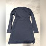 Athleta Black Long Sleeve swim cover up Dress medium Photo 8