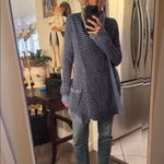 Rip Curl  Navy and Light Gray Knit cardigan open Sweater Xl Photo 9