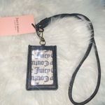 Juicy Couture Black and Gray Card Holder Lanyard Photo 1