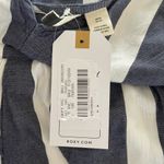 Roxy new nwt  same old blues blue white stripe wide leg jumpsuit size small Photo 7