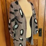 XOXO fuzzy soft eyelash cheetah cardigan Photo 4