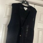 Pierre Cardin  Vintage Knitted Long Button Down Sleeveless Cardigan Photo 5