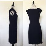 Mango  MNG Bateau Neckline Bow Accent Shift Dress Photo 1