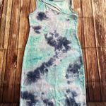 Derek Heart Women’s Sleeveless Crew Neck Ribbed Knit Tie Dye Bodycon Dress Sz M Photo 2