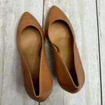 INC International Concepts Leather Tan Heels Pumps Shoes Office Style Capsule Size 11 Photo 13