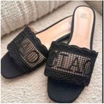 Wild Fable Black Lace  Slides Sandals Women's Stylish Slip On Shoes Photo 0