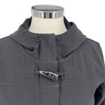 Lucy Hooded Toggle Jacket Fleece Lined Black Size Medium Photo 2