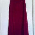 Cotton On  Burgundy Lightweight Sleeveless Shift Silk Dressy Tank Slip Dress | L Photo 1