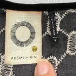Akemi + Kin  Embroidered Mini Dress Bell Sleeve Sheer Black White Size‎ 0 Photo 3