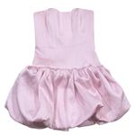 Oh Polly Fabiola Lace Up Bubble Hem Corset Mini Dress XS Pink EUC Photo 3