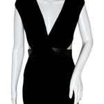 Bailey 44 Mini Dress Small Black Cut Out Plunge V-Neck Sexy Night Out Party Club Photo 0