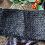 Beautiful 100% 🇺🇸HANDMADE CROCHETED & WOOL warm headband Black Photo 5