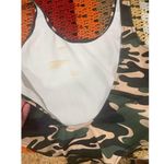 Kendall + Kylie Kendall Kylie Camo Print Low Back One-piece Swimsuit in Green S Photo 5
