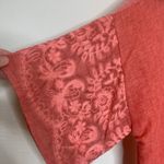 NWT Coral Coverup Boho Kimono Jacket Embroidered Sz S M Orange Size M Photo 6