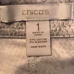 Chico's  Snakeskin Skirt Women’s size 1 (8) PAINTED PYTHON Staci Sateen Stretch Photo 5