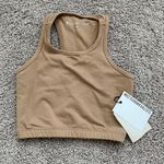 Electric And Rose Brown Athletic Crop Top Photo 2