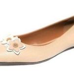 Coach  floral applique pointed leather flats Photo 0