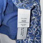 J.Crew  Womens Embroidered Floral Top 3/4 Sleeve T‎ Shirt Crew Neck Blue XS Photo 6