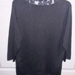 August Silk  Sweater Womens Black Classic has built in shirt.‎ Size 2X Photo 3