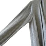 Michael Kors Gray Asymetrical Long Sleeves Knit Drape Open Front Cardigan L Photo 5