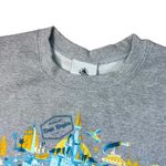 Disney Parks Crewneck Sweater Park Icon Size Medium Adult Gray Epcot Small World Photo 4