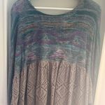 Free People Aztec Eyelet Peplum Babydoll Top Photo 0