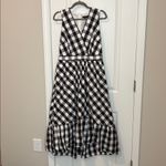 J.Crew Sleeveless faux-wrap dress in gingham cotton poplin Photo 2