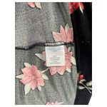 Draper James Dress Womens 2XL Black Red Floral Velvet Bubble Sleeve Cocktail Photo 8