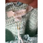 Anthropologie  Love the Label Smocked Ruffle Crop Top NWT Sz. L Photo 6