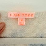 Lisa Todd Linen Blend Tie Dye V Neck Lightweight Sweater Pastel Pullover Sz M Blue Size M Photo 3