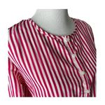 Womens Swimsuit Beach Cover Up Size L Sergio Tegon Striped Preppy Tunic Top White Size L Photo 2