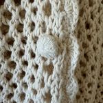 Huntington Ridge Ramie Cotton Cream Botton Boho Festival Crochet Vest M # 2244 Size M Photo 5