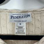 Pendleton Vintage  Women’s Silk Cashmere Blend Sequin Beige Cardigan Size M Photo 2