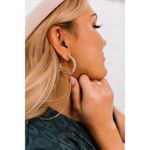 Kendra Scott NWT!  Maggie Small Hoop Earrings in Gold Filigree Photo 5