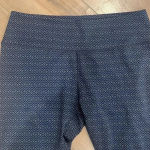 Splits59  Leggings Workout Capri Crop Athletic Pants Zig Zag Navy Sz L Photo 1