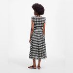 Madewell NWT Sheer V-Neck Dolman Maxi Dress in Gingham Black Size Small Photo 10