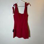 Lulus NWT  Your Sweetie Wine‎ Red Tie-Strap Mini Dress Size Small Photo 8