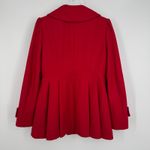 VTG Miss Sixty M60 coat large double breasted peacoat wool blend fit n flare red Photo 3