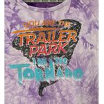 Cheeky YOU ARE THE TRAILER PARK I AM THE TORNADO PURPLE TIE DYE SWEATSHIRT Size 3X Photo 3