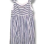Andree by Unit Striped Midi Dress-Size 2X-Lined-Empire Waist-Flutter Sleeve-Slit Photo 5