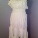 HD in Paris Anthropologie  boho cream strapless dress Photo 1