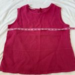 Bryn Walker  Women's Isola 100% Linen Sleeveless Tank Top Pink Slit Blouse XXS Photo 4