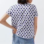 Anthropologie Maeve picnic polka dot cotton tee Photo 1