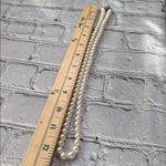 Sarah Coventry Faux Pearl Vintage 24 inch Necklace Silver Photo 7