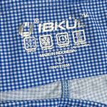 IBKUL 16” High Rise Mini Check Flounce Golf Tennis Skirt Skort Blue Size Small Photo 7